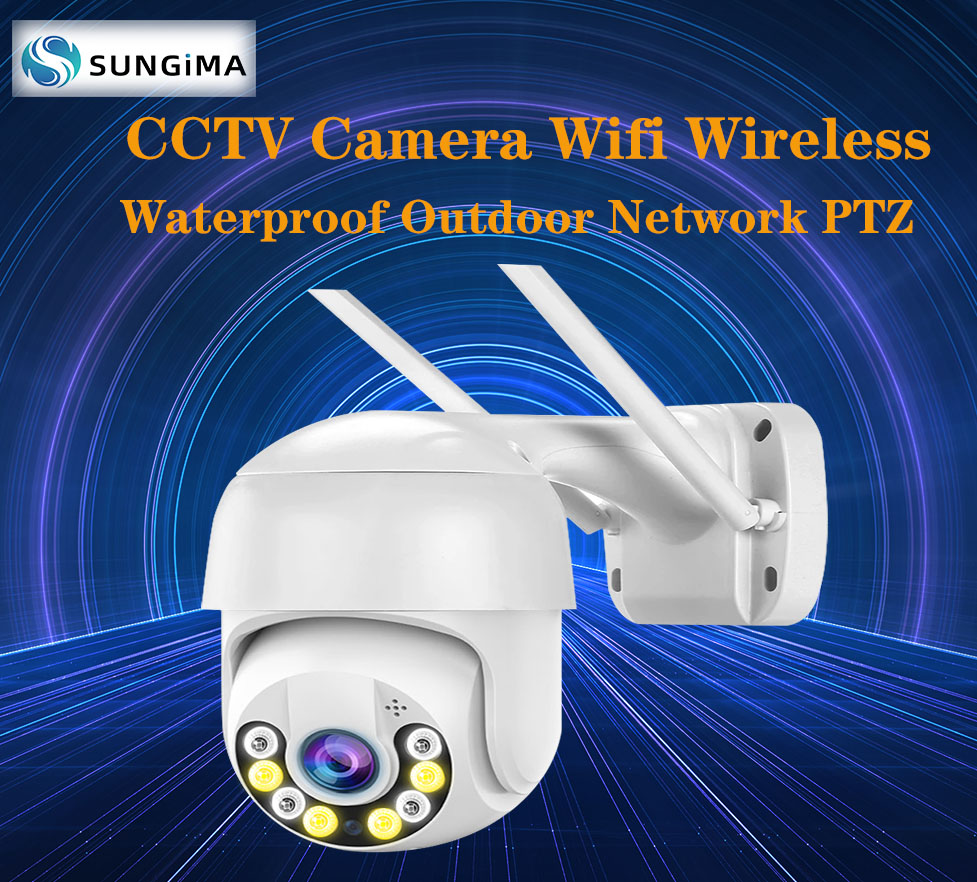 Waterproof Outdoor Network Ptz Dome Security Camera IP 4K 8MP Cctv Camera Wifi Wireless Cloud Storage and TF Record